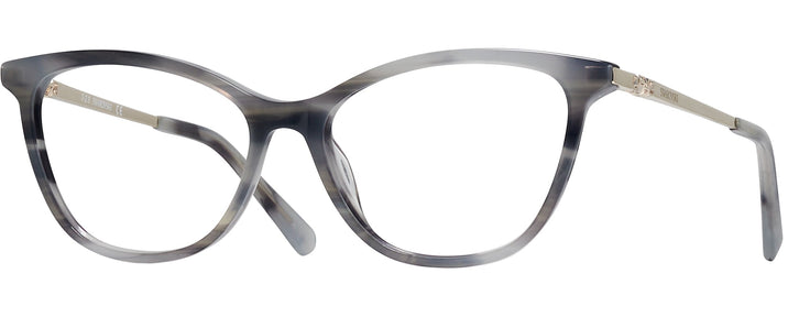 Cat Eye Grey Swarovski 5249H Single Vision Full Frame View #1