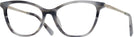 Cat Eye Grey Swarovski 5249H Single Vision Full Frame View #1