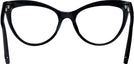 Cat Eye Shiny Black Swarovski 5268 Single Vision Full Frame View #4