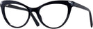 Cat Eye Shiny Black Swarovski 5268 Computer Style Progressive View #1
