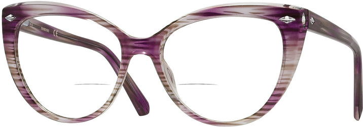 Cat Eye Violet Swarovski 5270 Bifocal View #1