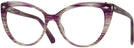 Cat Eye Violet Swarovski 5270 Single Vision Full Frame View #1
