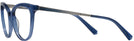 Cat Eye Shiny Blue Swarovski 5278 Progressive No-Lines View #3