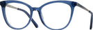 Cat Eye Shiny Blue Swarovski 5278 Progressive No-Lines View #1