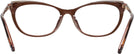 Cat Eye Dark Brown Swarovski 5280 Progressive No-Lines View #4