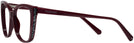 Cat Eye Burgundy Swarovski 5290 Single Vision Full Frame View #3