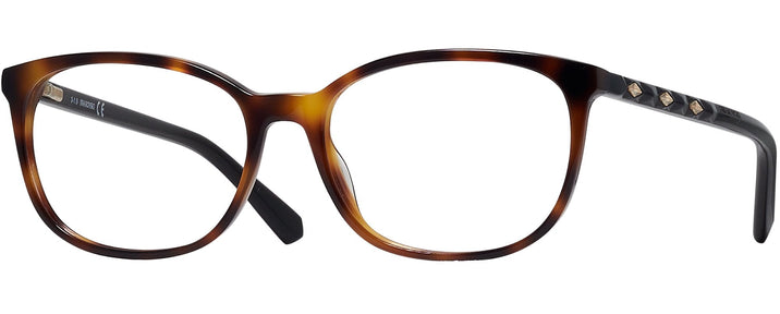 Square Dark Havana Swarovski 5300 Progressive No-Lines View #1