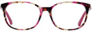 Square Pink Havana Swarovski 5300 Single Vision Full Frame View #2