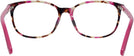 Square Pink Havana Swarovski 5300 Computer Style Progressive View #4