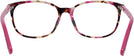 Square Pink Havana Swarovski 5300 Single Vision Full Frame View #4