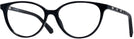 Oval Shiny Black Swarovski 5302 Progressive No-Lines View #1