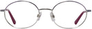 Oval Shiny Palladium Swarovski 5335 Single Vision Full Frame View #2