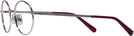 Oval Shiny Palladium Swarovski 5335 Single Vision Full Frame View #3