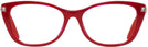 Cat Eye Shiny Red Swarovski 5343 Single Vision Full Frame View #2