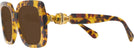 Oversized,Square Light Havana Swarovski 6001 Progressive No-Line Reading Sunglasses View #3