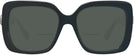 Oversized,Square Black Swarovski 6001 Bifocal Reading Sunglasses View #2