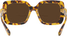 Oversized,Square Light Havana Swarovski 6001 Bifocal Reading Sunglasses View #4