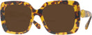 Oversized,Square Light Havana Swarovski 6001 Bifocal Reading Sunglasses View #1
