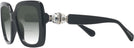 Oversized,Square Black Swarovski 6001 w/ Gradient Bifocal Reading Sunglasses View #3