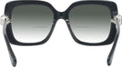 Oversized,Square Black Swarovski 6001 w/ Gradient Bifocal Reading Sunglasses View #4