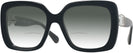 Oversized,Square Black Swarovski 6001 w/ Gradient Bifocal Reading Sunglasses View #1