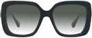 Oversized,Square Black Swarovski 6001 w/ Gradient Progressive Reading Sunglasses View #2