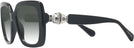 Oversized,Square Black Swarovski 6001 w/ Gradient Progressive Reading Sunglasses View #3