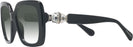 Oversized,Square Black Swarovski 6001 w/ Gradient Progressive No-Line Reading Sunglasses View #3