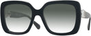 Oversized,Square Black Swarovski 6001 w/ Gradient Progressive No-Line Reading Sunglasses View #1