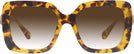 Oversized,Square Light Havana Swarovski 6001 w/ Gradient Progressive No-Line Reading Sunglasses View #2