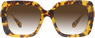 Oversized,Square Light Havana Swarovski 6001 w/ Gradient Progressive Reading Sunglasses View #2