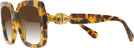 Oversized,Square Light Havana Swarovski 6001 w/ Gradient Progressive No-Line Reading Sunglasses View #3