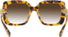 Oversized,Square Light Havana Swarovski 6001 w/ Gradient Progressive No-Line Reading Sunglasses View #4