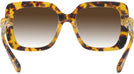 Oversized,Square Light Havana Swarovski 6001 w/ Gradient Progressive Reading Sunglasses View #4