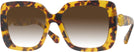 Oversized,Square Light Havana Swarovski 6001 w/ Gradient Progressive Reading Sunglasses View #1