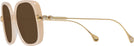 Square,Oversized Beige Transparent Swarovski 6011 Progressive Reading Sunglasses View #3