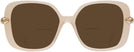 Square,Oversized Beige Transparent Swarovski 6011 Bifocal Reading Sunglasses View #2