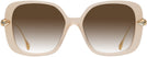 Square,Oversized Beige Transparent Swarovski 6011 w/ Gradient Progressive Reading Sunglasses View #2