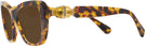 Cat Eye,Oversized Havana Media Swarovski 6018 Bifocal Reading Sunglasses View #3
