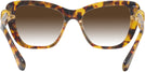 Cat Eye,Oversized Havana Media Swarovski 6018 w/ Gradient Progressive No-Line Reading Sunglasses View #4