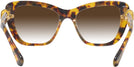 Cat Eye,Oversized Havana Media Swarovski 6018 w/ Gradient Progressive Reading Sunglasses View #4