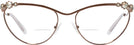 Cat Eye Brown Swarovski 7017 Bifocal View #2