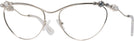 Cat Eye Silver Swarovski 7017 Progressive No-Lines View #1