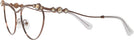 Cat Eye Brown Swarovski 7017 Computer Style Progressive View #3