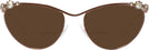 Cat Eye Brown Swarovski 7017 Bifocal Reading Sunglasses View #2