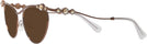 Cat Eye Brown Swarovski 7017 Bifocal Reading Sunglasses View #3