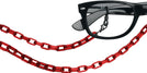Other Transparent Red Small Oval Chain View #3