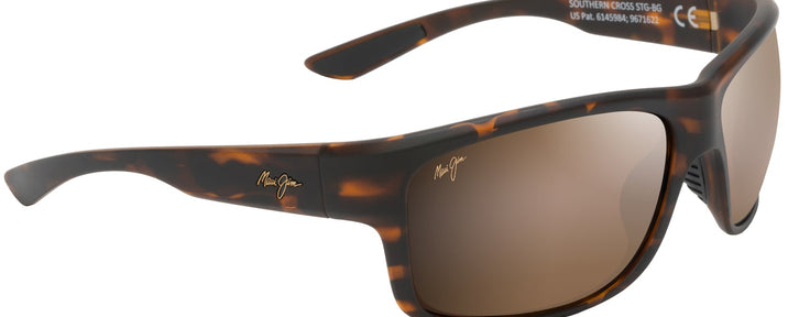 Rectangle Matte Tortoise Rubber/HCL Lens Maui Jim Southern Cross 815 View #1