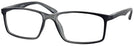 Rectangle Matte Dark Grey Clear Sighted Single Vision Full Frame View #1