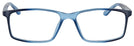 Rectangle Matte Blue Clear Sighted Single Vision Full Frame View #2